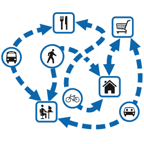 Demand map representing bus systems